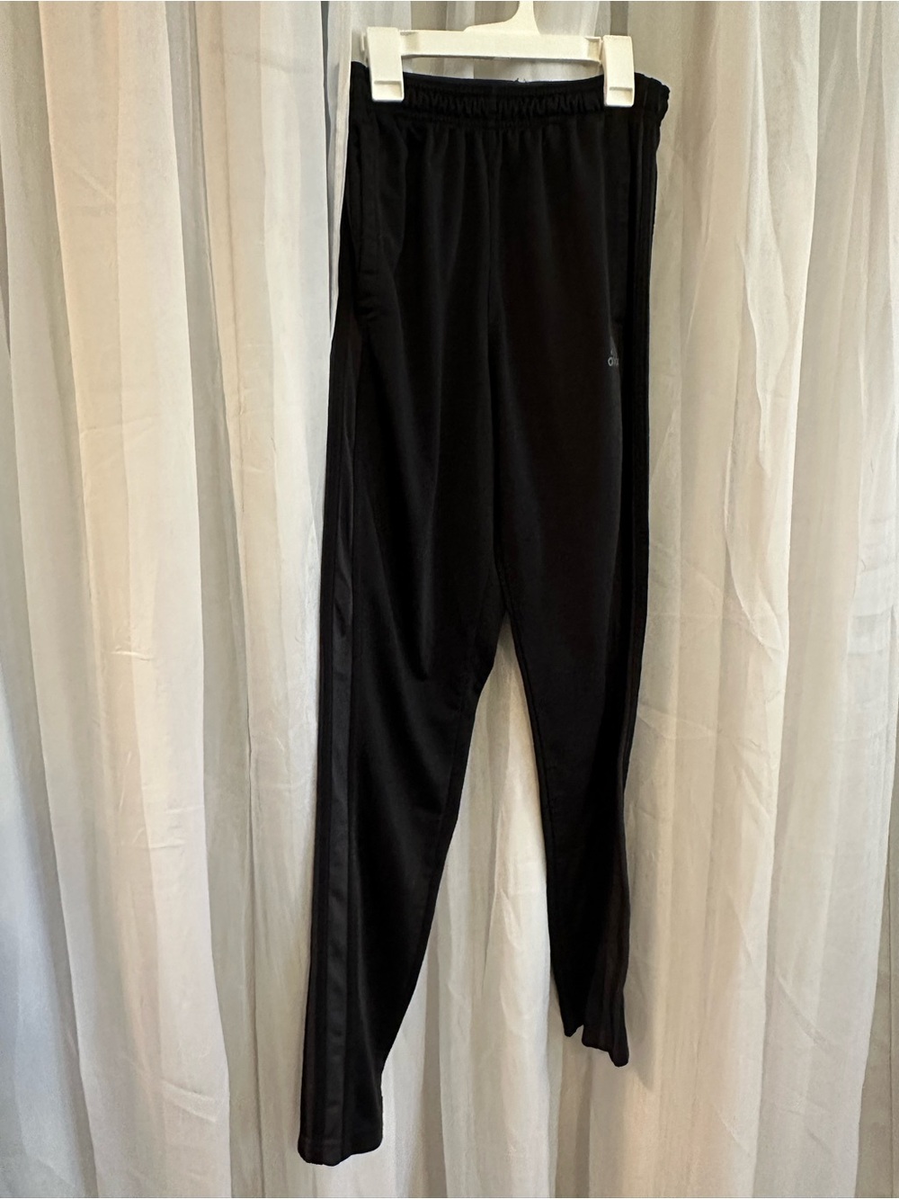 Adidas Men's Black Athletic Track Pants - Elastic Waist